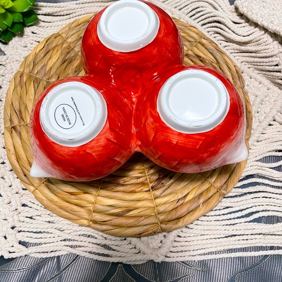 Radish Divided Condiment Serving Dish, Veggie Tray or Plate - Picture 4 of 7